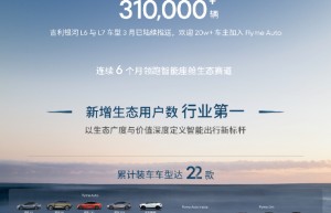 星纪魅族Flyme Auto合作车型总销量超91万